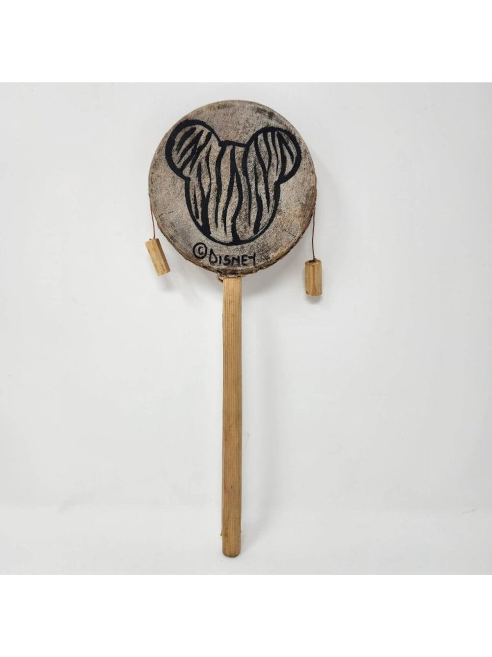 Walt Disney World Resort Animal Kingdom Tribal Zebra Mickey Mouse Spin Hand Drum